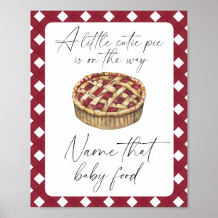 Poster Gâteaux mignon - nommez ce bébé nourriture