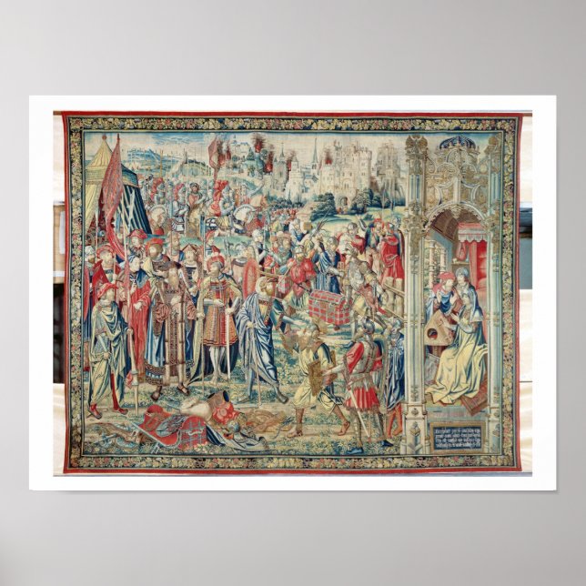 Poster Gathering the Booty, Tapestry of David and Bathshe (Devant)