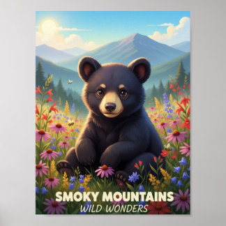 Poster Gatlinburg Smokey Mountains Wild Wonders