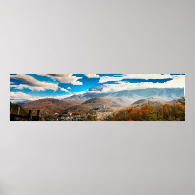 Poster Gatlinburg, TN et les montagnes Great Smoky (Devant)