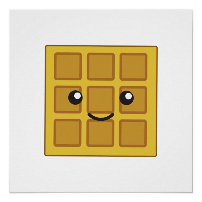 Poster Gaufre mignonne (Devant)