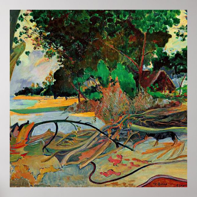 Poster Gauguin - Hibiscus, (Devant)