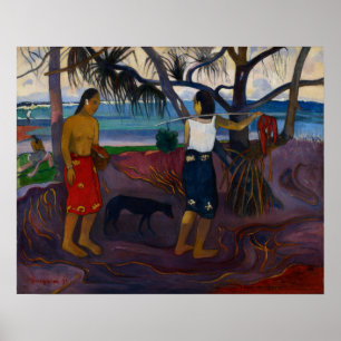 Poster Gauguin - I Raro Te Oviri (Sous le pandanus) 1891