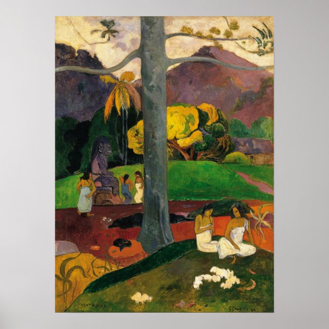 Poster Gauguin - Mata Mua (Dans Les Temps Anciens) 1892 (Devant)