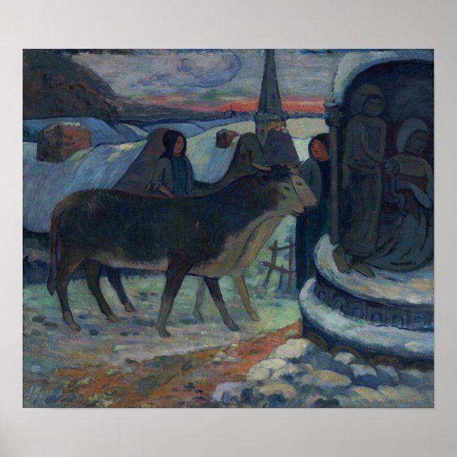 Poster Gauguin - Nuit De Noël (La Bénédiction De L'Oxyde (Devant)