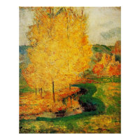 Gauguin - Par le ruisseau, automne,