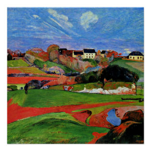 Poster Gauguin - Paysage au Pouldu