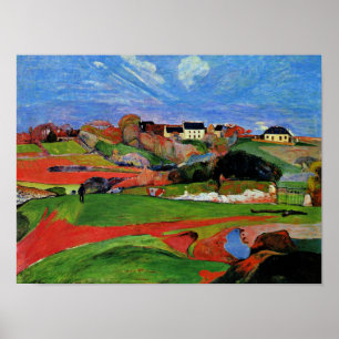 Poster Gauguin - Paysage au Pouldu
