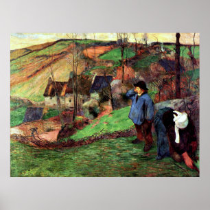 Poster Gauguin - Paysage breton