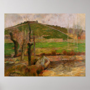 Poster Gauguin - Paysage près de Pont-Aven 1888