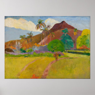 Poster Gauguin - Paysage tahitien 1891