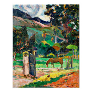 Poster Gauguin - Paysage tahitien, 1892