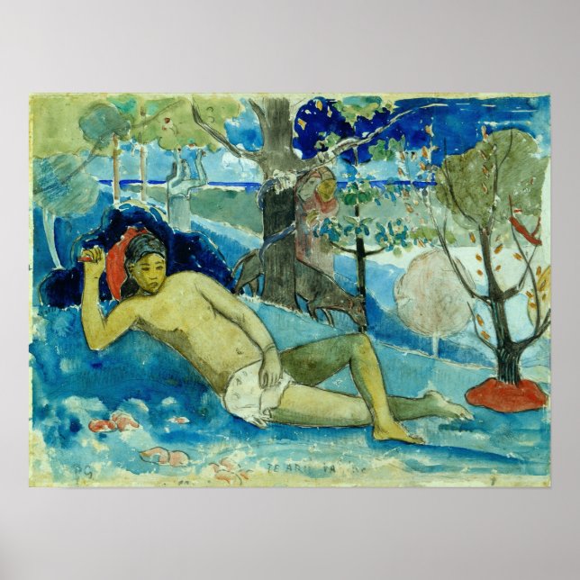 Poster Gauguin - Reine De Beauté (Noble Reine) 1896 (Devant)