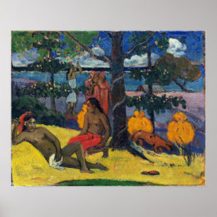 Poster Gauguin - Scène Tahitienne 1896