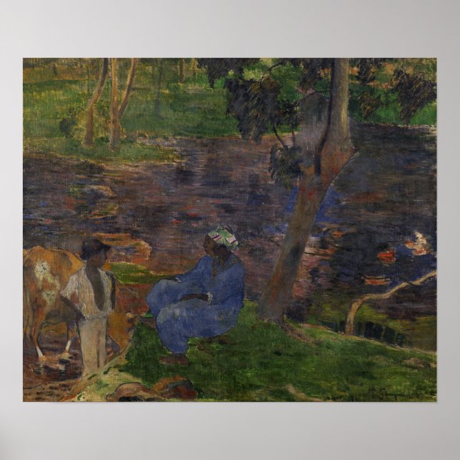 Poster Gauguin - Sur Les Rives Du Lac À La Martinique 188 (Devant)