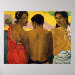 Poster Gauguin - Trois Tahitiens 1899