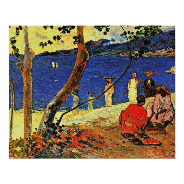 Poster Gauguin - Un bord de mer (Devant)