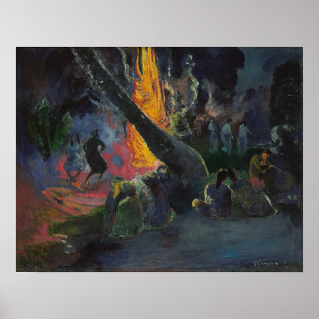 Poster Gauguin - Upa Upa (The Fire Dance) 1891 (Devant)