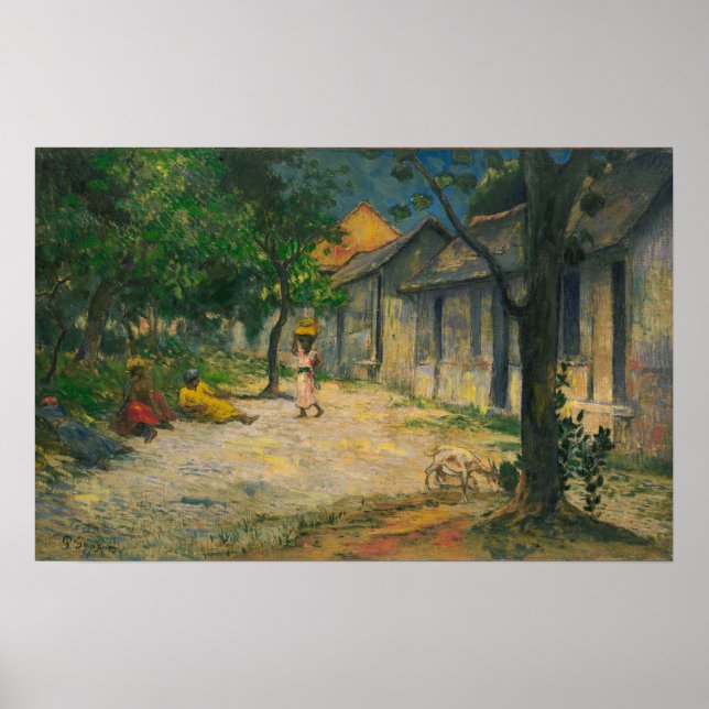 Poster Gauguin - Village En Martinique 1897 (Devant)