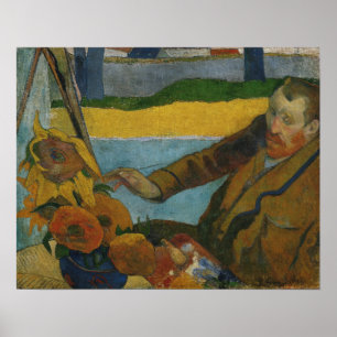 Poster Gauguin - Vincent Van Gogh Peinture Tournesols