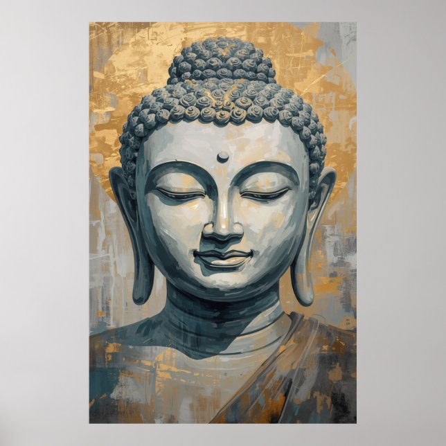 Poster  Gautam Buddha Spiritual Wall Art (Devant)