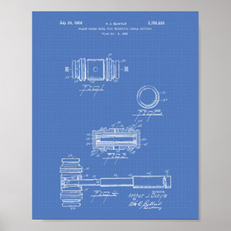 Poster Gavel of Justice 1956 Art des brevets - Plan direc
