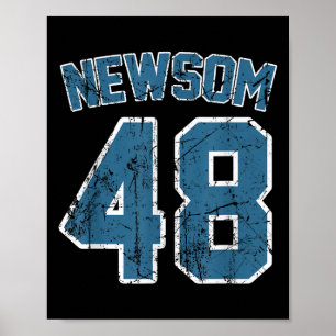 Poster Gavin Newsom 2028 Pour La Campagne Électorale Prés