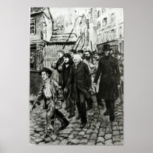 Poster Gavroche à la tête d'une manifestation