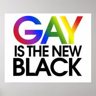 Poster Gay est le nouveau Black