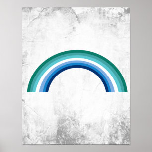 Poster Gay Male Rainbow Azure se traduit par Arc-en-ciel