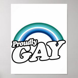 Poster Gay masculin et fier