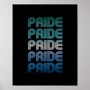 Poster Gay masculin Rétro Fierté Fierté
