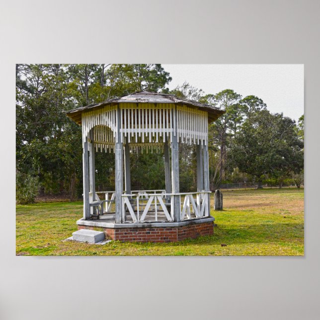 Poster Gazebo dans le cimetière Saint-Joseph, Floride (Devant)