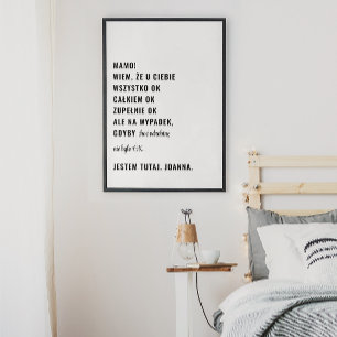 Poster Gdyby Nie Było OK Jestem Tutaj Polonais Custamisab