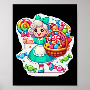 Poster Géant Candy Land Jeu Crew Candy Land Costumes Adu
