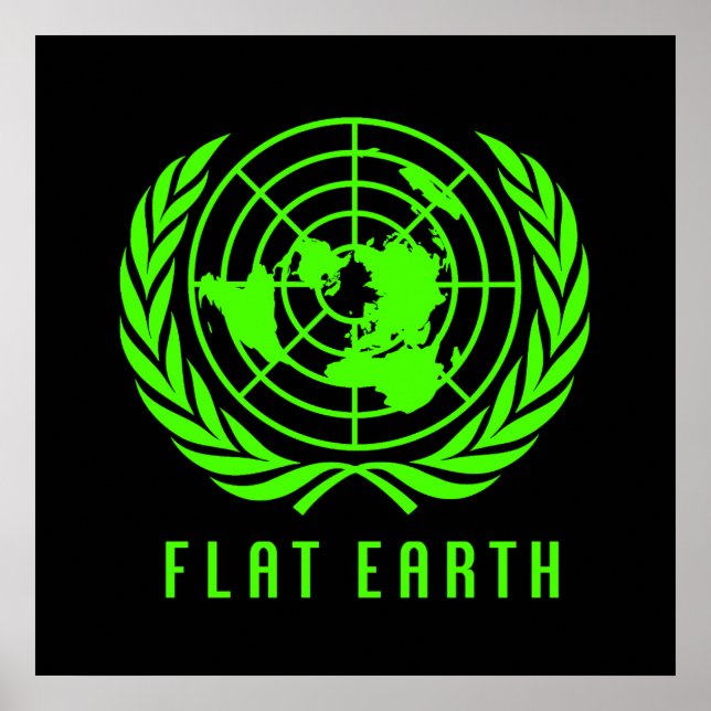 Poster géant de Flat Earth (Devant)