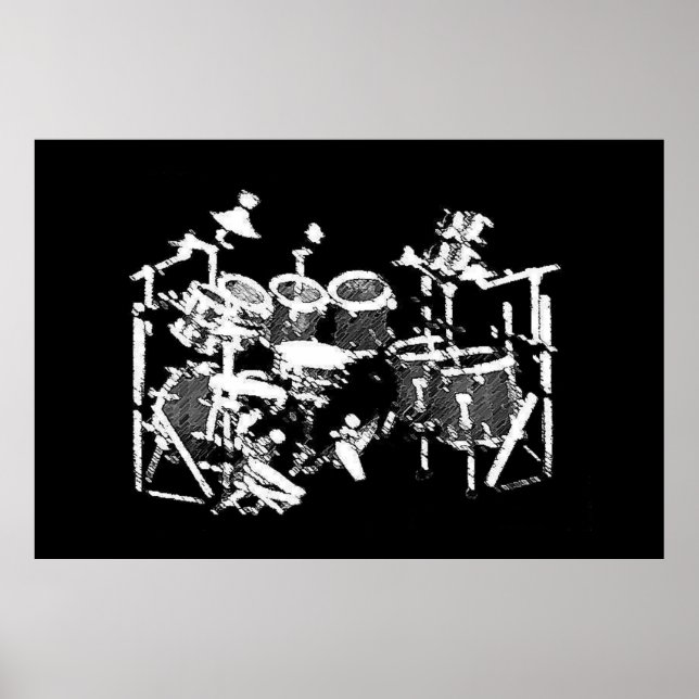 Poster géant pour tambour (Devant)