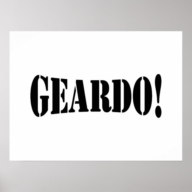 POSTER GEARDO ! (Devant)
