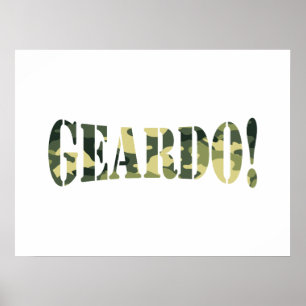 POSTER GEARDO ! CAMO / CAMOUFLAGE