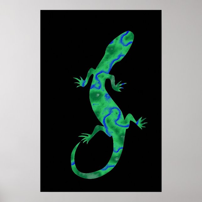 Poster Gecko vert (Devant)