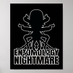 Poster Geek de l'Entomologie du scarabée de stade