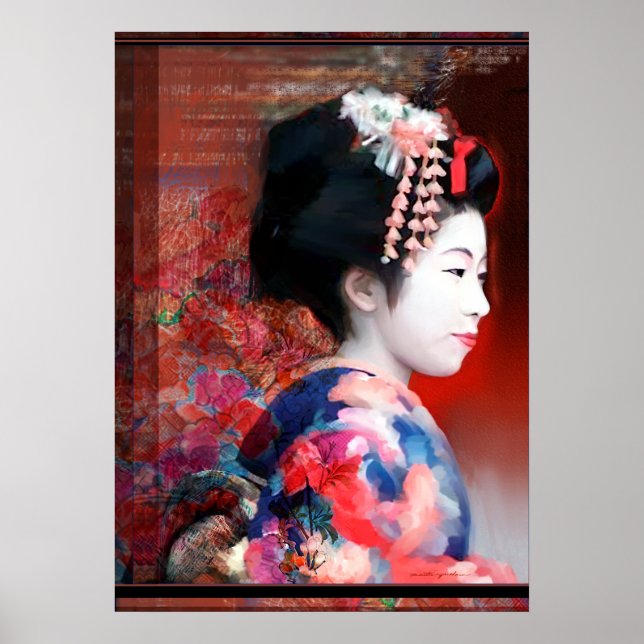Poster Geisha (Devant)