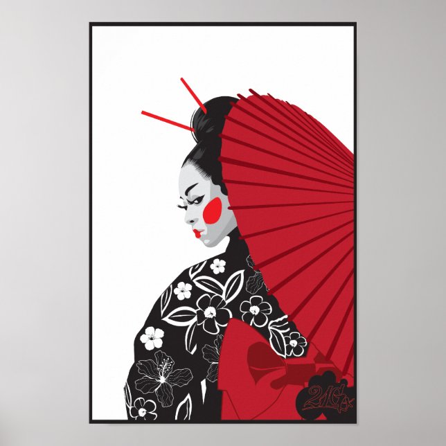 Poster Geisha (Devant)