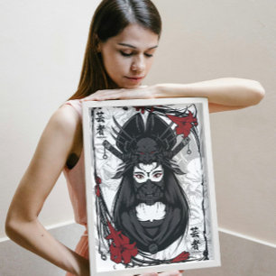 Poster Geisha masqué