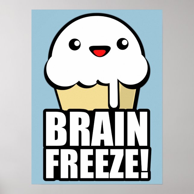 Poster Gel du cerveau (Devant)