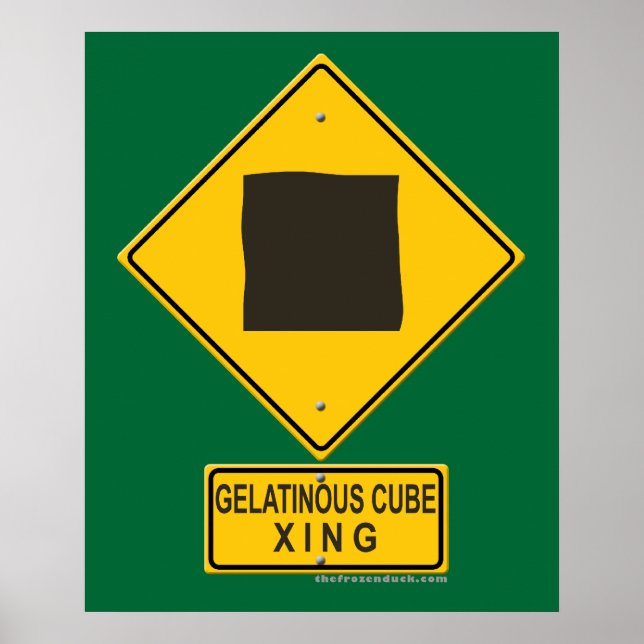 Poster Gelatinous Cube XING (Devant)