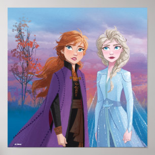 Poster Gelé 2  Anna et Elsa  Un voyage ensemble