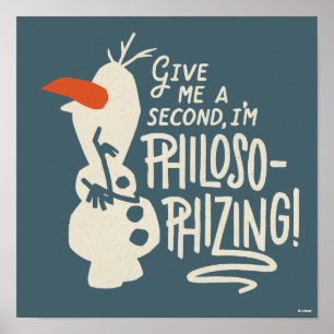 Poster Gelée 2 : Olaf  Je suis philosophe !