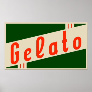 Poster gelée italienne rétro