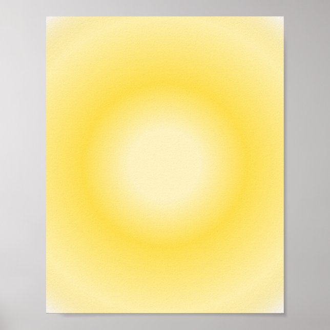 Poster Gemini Aura Gradient, Gemini Zodiac, Aura Jaune (Devant)